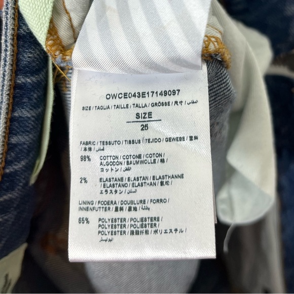 NWT Deadstock Off-White 2013 Global Warming Flare Jeans Sz 25 - Picture 14 of 16
